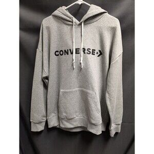 Converse One Star Gray Fleece Hoodie Men Size Large